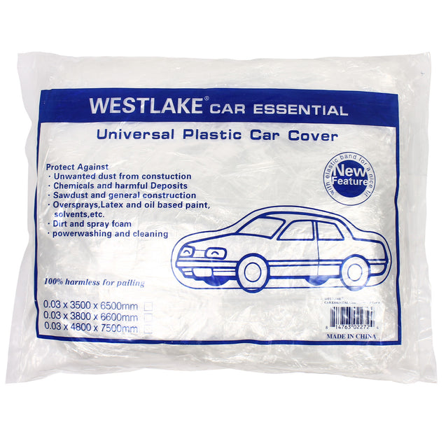 Wholesale 20 PACK Clear Plastic Disposable Car Cover Universal Rain Dust Garage
