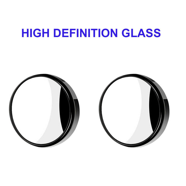 2PCS Side Rear View Blind Spot Mirror HD Universal Auto 360° Wide Angle Convex