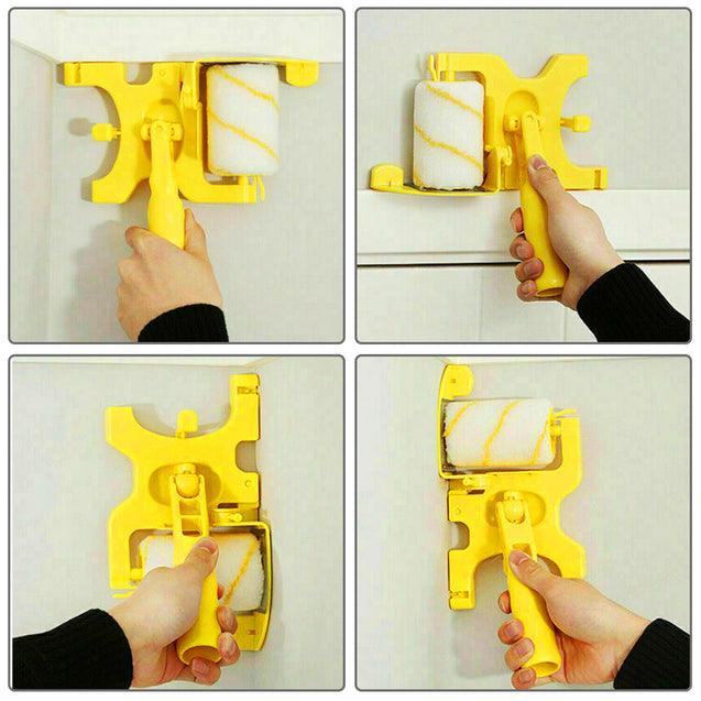 Multifunctional Clean-Cut Paint Edger Roller Brush Safe Tool for Wall Ceiling US