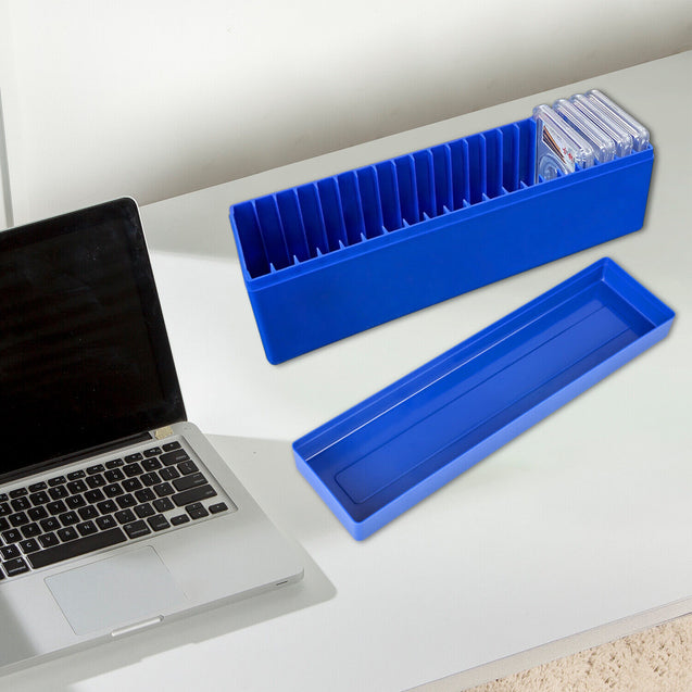 Storage Box Plastic Case for 20 Certified PCGS NGC Slabs Coin Holders Blue NEW