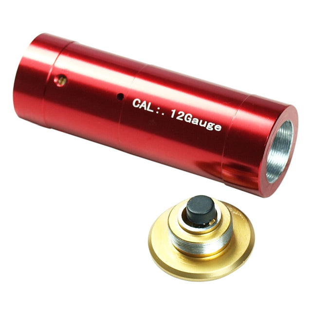 Red Laser Bore Sight 12 Gauge Barrel Cartridge Boresighter for 12ga Shotguns