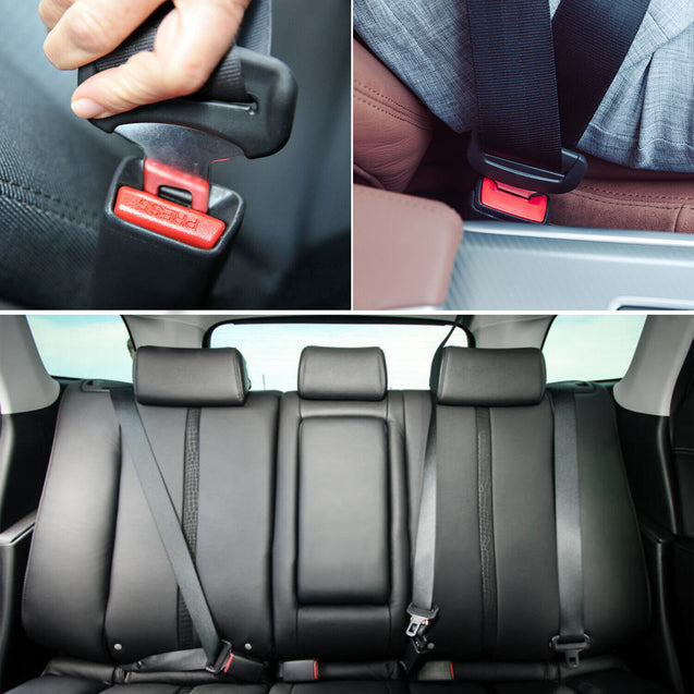 For Car Front Seat Belt Buckle Socket Plug Connector & Warning Cable New