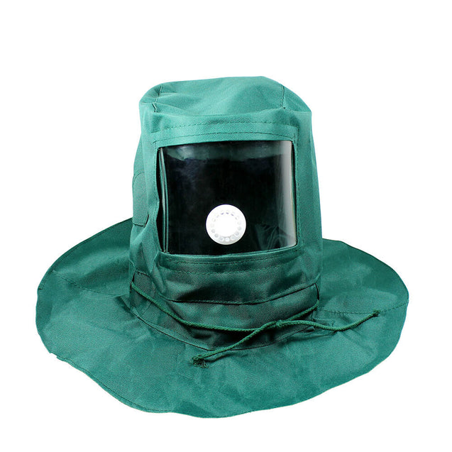 Sand Blasting Hood Cap Anti Wind / Sandblaster Tools Dust Protective Face Shield