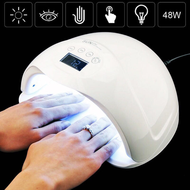 48W Professional 24 LED UV Nail Lamp Dryer Gel Polish Light Curing Machine US