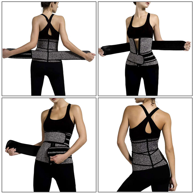 Waist Trainer Women Corset Sauna Sweat Weight Loss Body Shaper Yoga Slimmer Belt