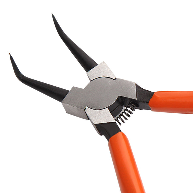 4 PCS Heavy Duty 7" Circlip Plier Snap Ring Plier External Internal Kit w/ Pouch