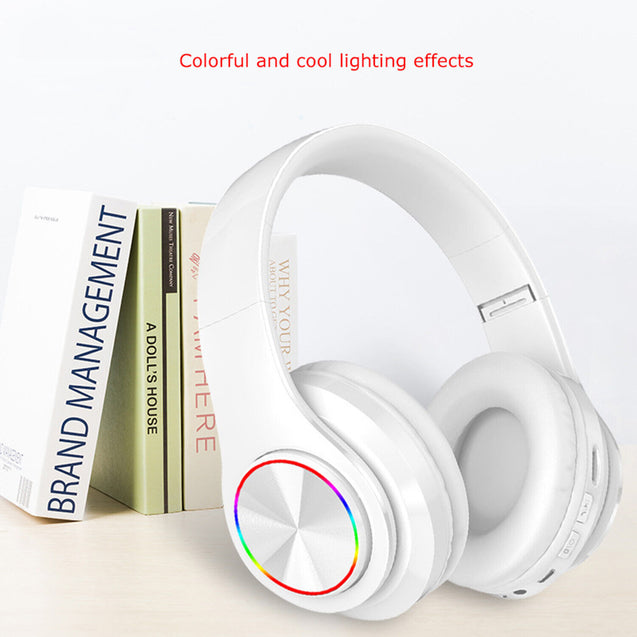 Wireless Bluetooth Headphones Super Bass Foldable Stereo Earphones Headsets Mic