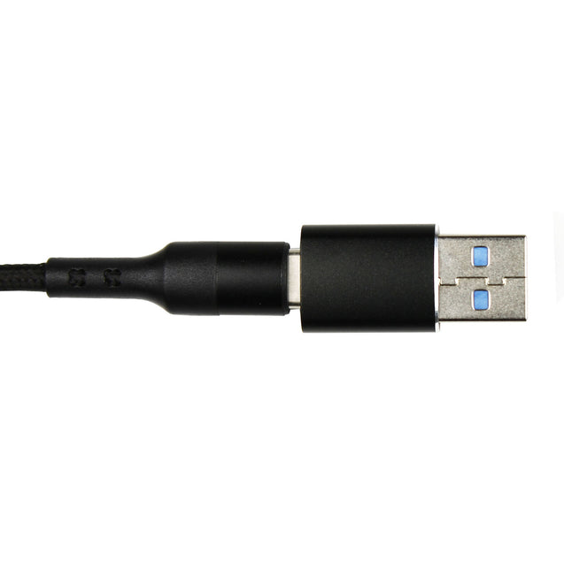 Type C Braided Charging Cable with USB Male Adapter for iPhone 15, Galaxy, Pixel