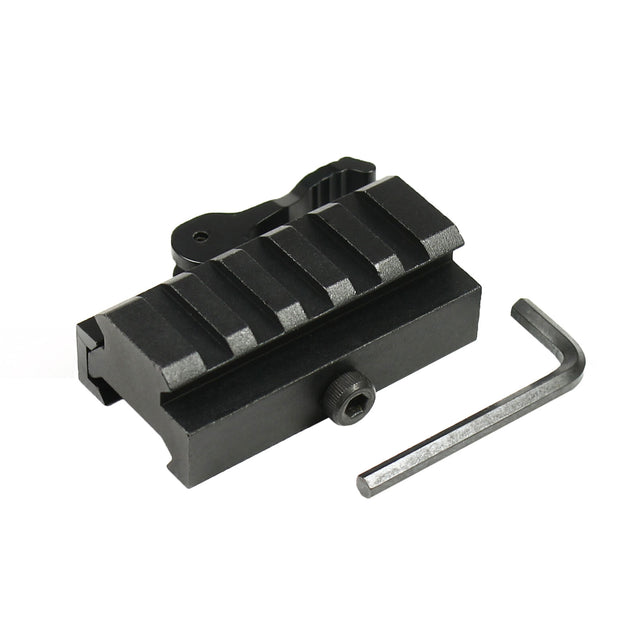 Quick Release  .5" Low Profile Riser QR Block Mount for Picatinny / Weaver Rail