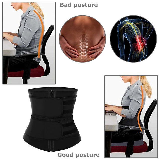 Waist Trainer Women Corset Sauna Sweat Weight Loss Body Shaper Yoga Slimmer Belt