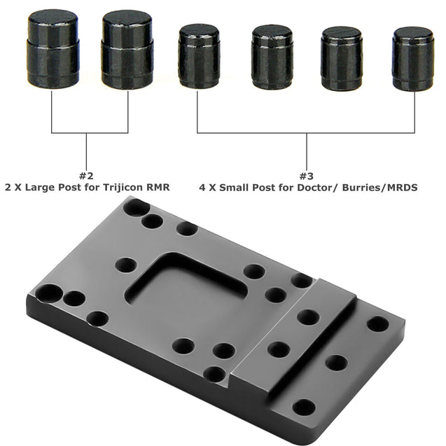 For Glock Universal Sight Mount Plate RMR Vortex Burris Red Dot Sight Pistol