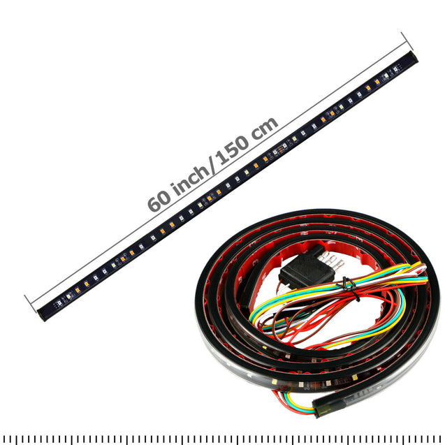 60" LED Strip Tailgate Light Bar Reverse Brake Signal For Chevy Ford Dodge Truck