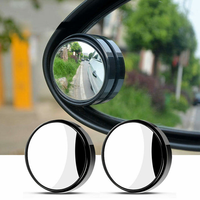 2PCS Side Rear View Blind Spot Mirror HD Universal Auto 360° Wide Angle Convex