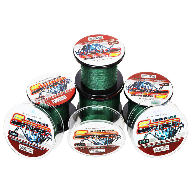 Super Strong 300-1000M PE Braided Fishing Line 10LB-50LB Multifilament PE Lines