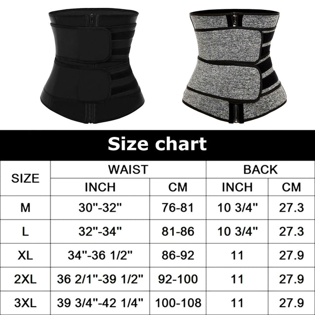 Waist Trainer Women Corset Sauna Sweat Weight Loss Body Shaper Yoga Slimmer Belt
