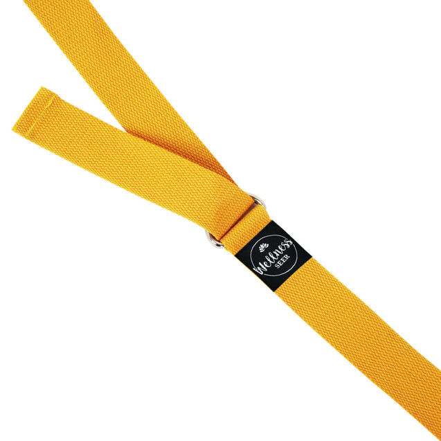 Yoga Stretch Strap Adjustable D-Ring Buckle Belt Gym Waist Leg Fit 8.5ft Cotton