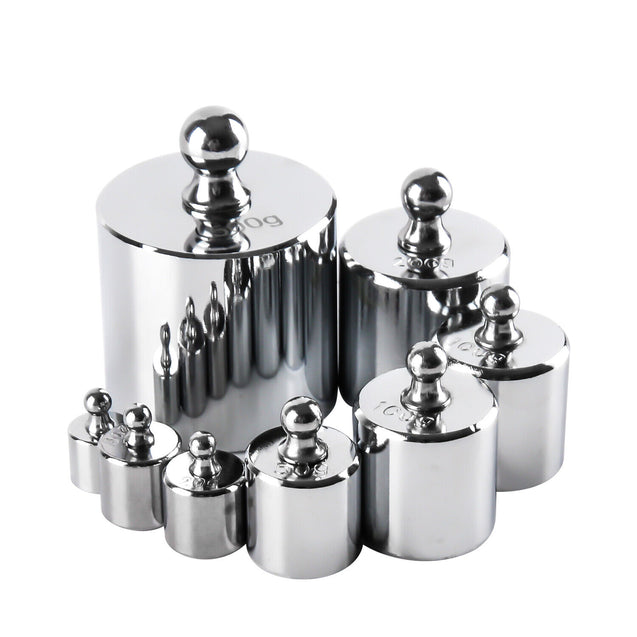 8 pcs calibration weight set 10g 20g 50g 100g 200g 500g - 1000g 1Kg total weight