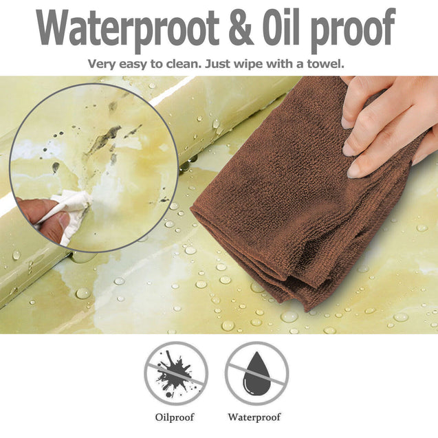 Self Adhesive Peel & Stick Wallpaper Marble PVC Kitchen Countertop 9.84ftx1.97ft