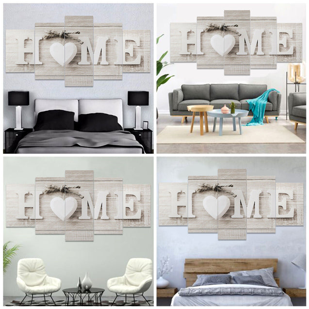 5PCS Unframed Modern Wall Art Painting Print Canvas Picture Home Room Decor Gift