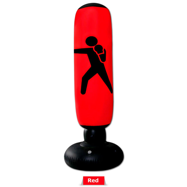 Inflatable Free Standing Punching Bag Boxing Cardio Kickboxing Fitness Training