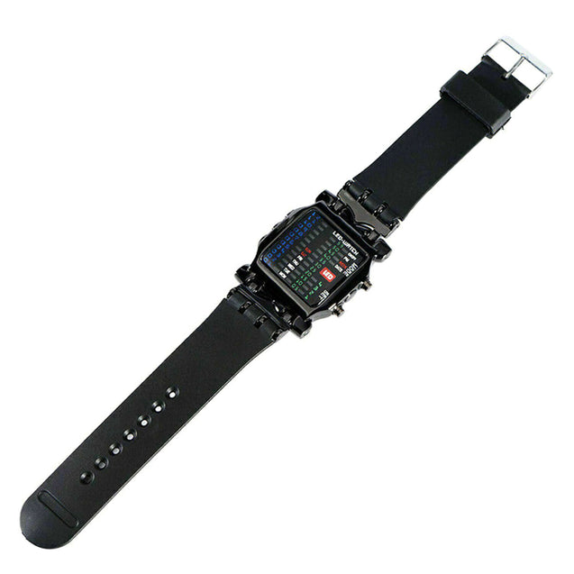 Luxury Men's Steel Watch LED Sports Date Digital Bracelet Wristwatch Waterproof