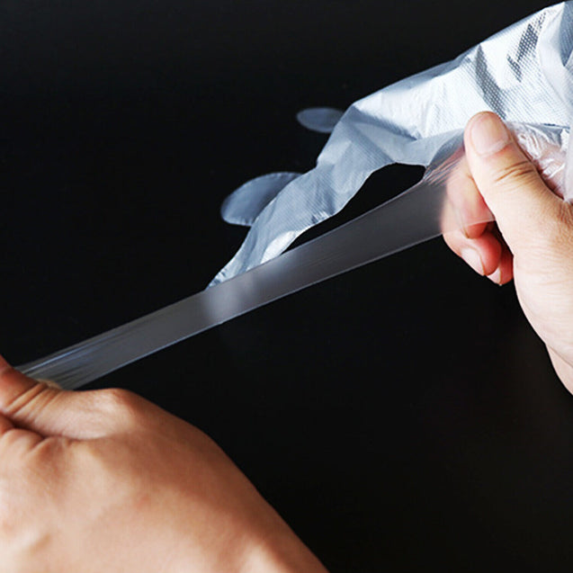 200/500/1000 Plastic Gloves Disposable Premium Polythene Catering Food Mechanics