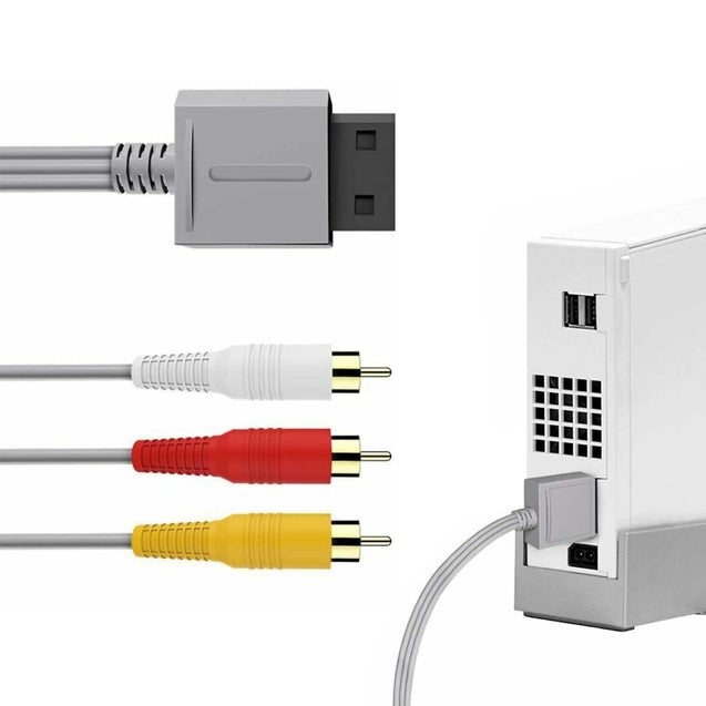 Audio Video AV Composite 3 RCA Cable for Nintendo Wii NEW US SELLER
