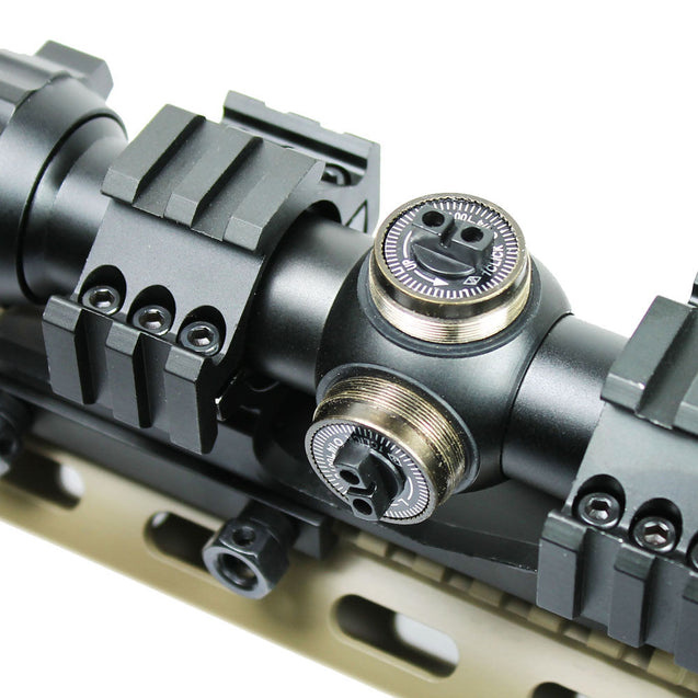 3-9x40 AOEG Hunting Rifle Scope Red Green Dual illuminated PEPR Mount & Sunshade