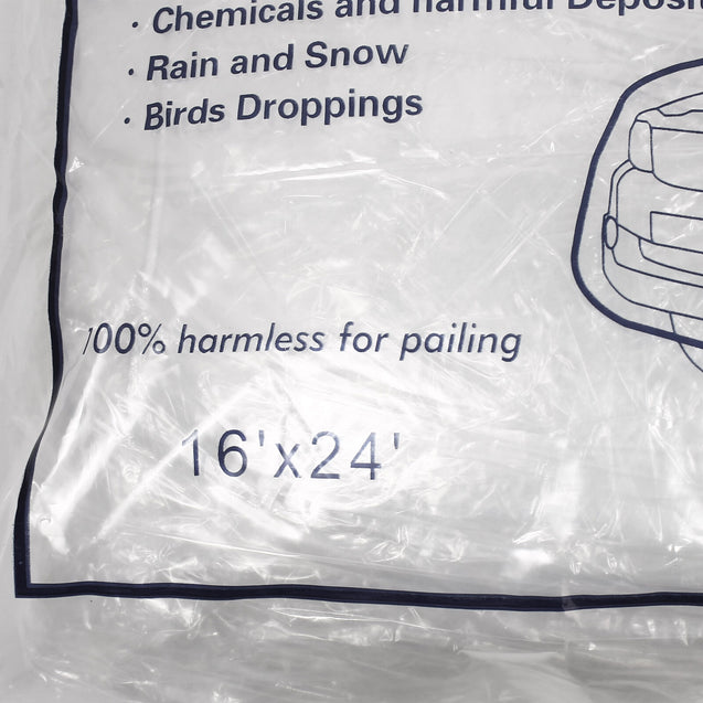 XL Extra Large Full Size Car Cover Water Dust Dirt Proof Clear PE Plastic