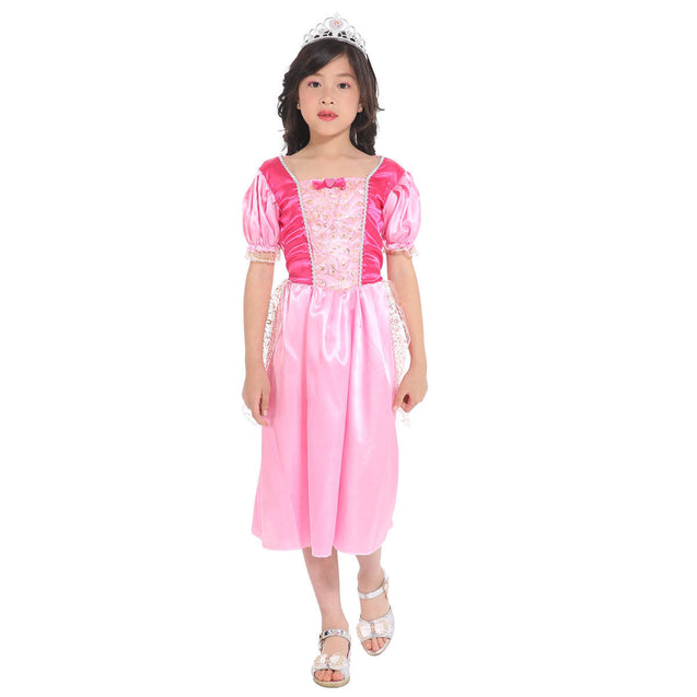 Girl Costume Dress Frozen Anna Elsa Cosplay Skirt Performance Party Halloween