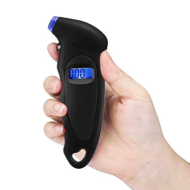 Digital Tire Pressure Guage Car Bike Truck Auto LCD Meter Tester Gauge Black