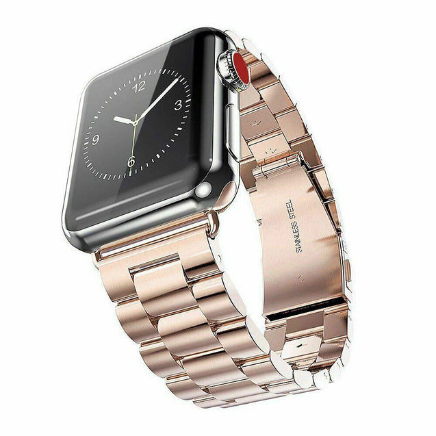 Stainless Steel Wrist Band Clasp for Apple Watch Series 4/3/2/1 iWatch 38/42mm
