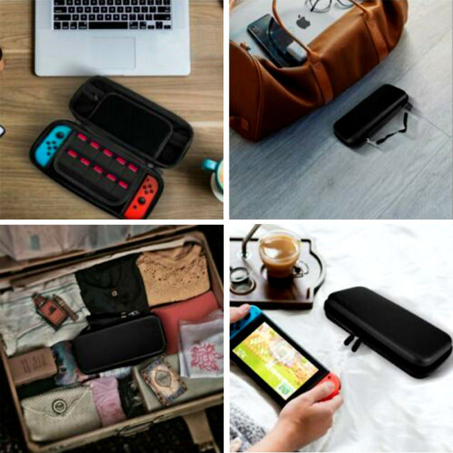 Carrying Case for Nintendo Switch with 20 Game Cartridge Holders Black Xmas Gift