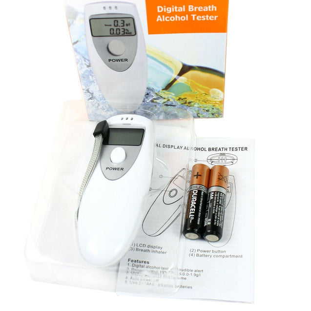 Digital Alcohol Breathalyzer Compact Portable NO CONTACT Breath Tester Analyzer