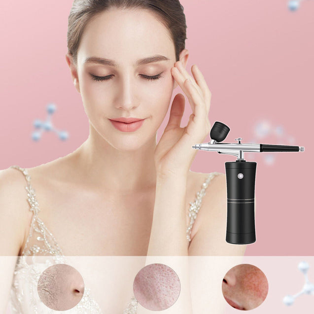 Portable Air Compressor Kit Air-Brush Paint Spray Gun Nail Tattoo Art Airbrush