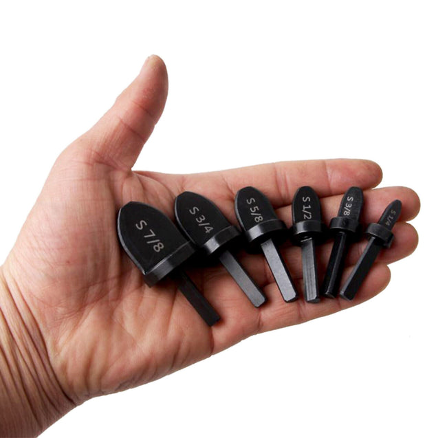 6PC Swaging Tool Drill Bit Set Air Conditioner Copper Pipe Flaring Tube Expander
