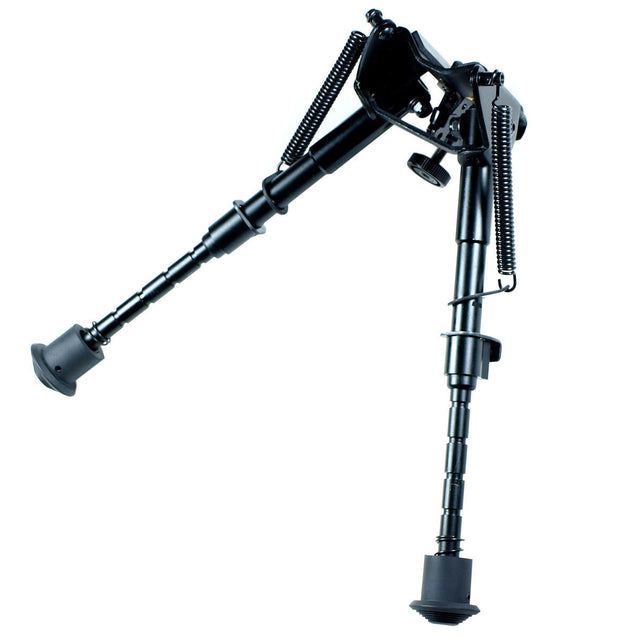 6" to 9" Adjustable Spring Return Hunting Rifle Bipod -Sling Mount