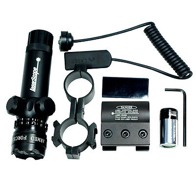 Green Laser Sight rifle gun dot scope with switches rail - barrel mounts box set