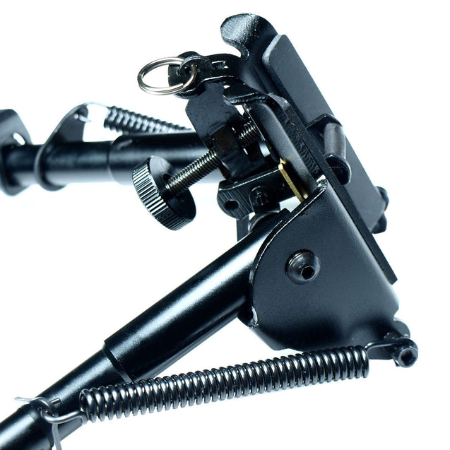 6" to 9" Adjustable Spring Return Hunting Rifle Bipod -Sling Mount