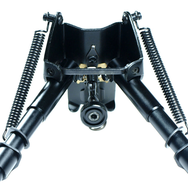 6" to 9" Adjustable Spring Return Hunting Rifle Bipod -Sling Mount