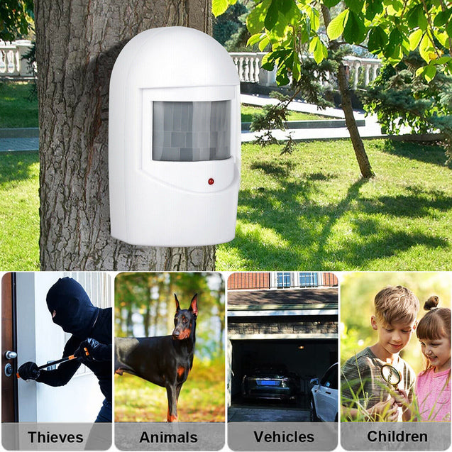 Garage Front Door Driveway Motion Sensor Alarm Infrared Wireless Alert System