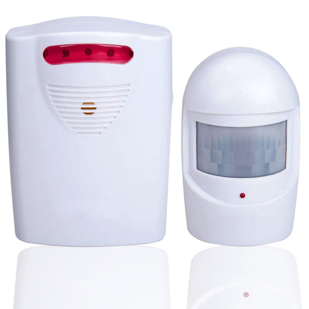 Garage Front Door Driveway Motion Sensor Alarm Infrared Wireless Alert System