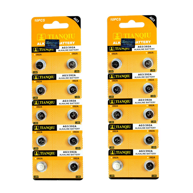 20 PCS LR41 AG3 392 LR736 Alkaline Battery 1.5V Button Cell for Watch Remote TQ