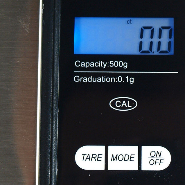 500g x 0.1g Digital Pocket Scale .1g Precision - portable - Silver - CS500 - Anyvolume.com