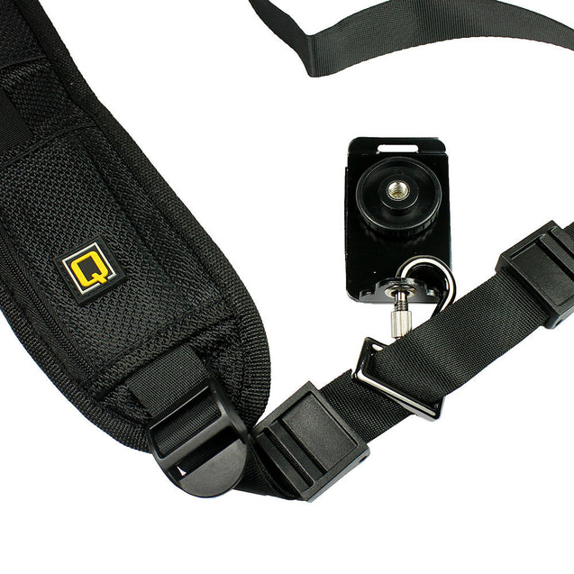 Shoulder Sling Strap Belt for DSLR Digital SLR Camera with Pocket - Black - Anyvolume.com