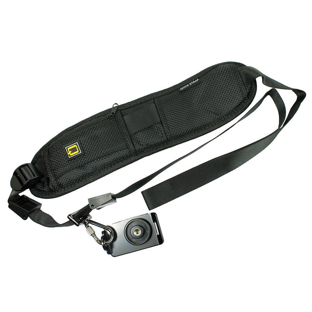 Shoulder Sling Strap Belt for DSLR Digital SLR Camera with Pocket - Black - Anyvolume.com