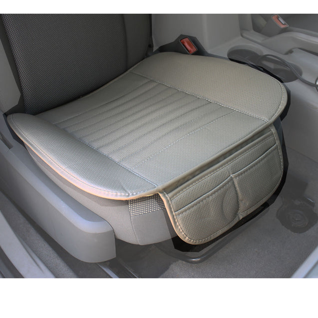 Universal Car Seat Cover PU Leather 3D Breathable Pad Mat for Auto Chair Gray - Anyvolume.com