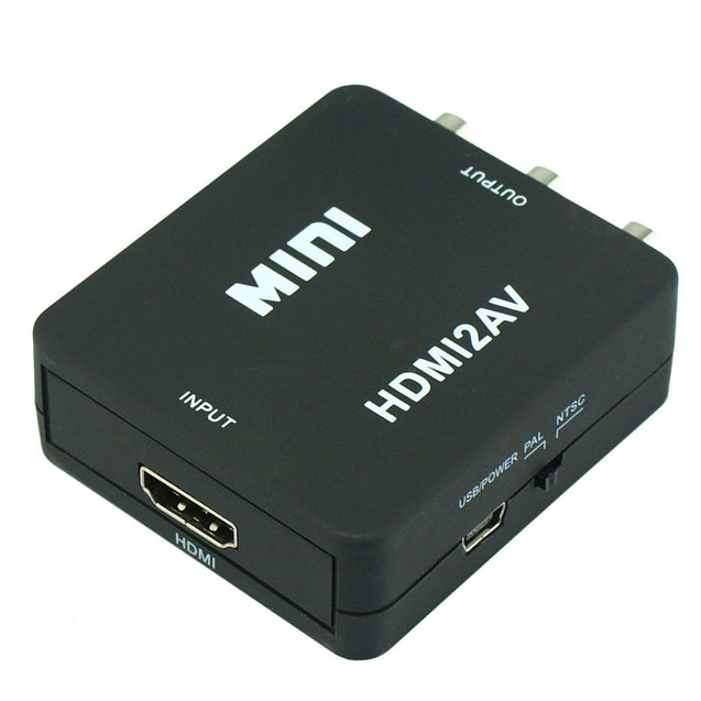 Mini Composite HDMI CVBS RCA to AV Video Converter Adapter 720p 1080p Upscaler - Anyvolume.com