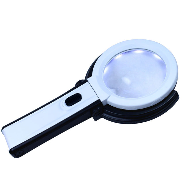 2.5X-8X Foldable LED Lighted Magnifying Lamp Reading Magnifier with USB Charger - Anyvolume.com