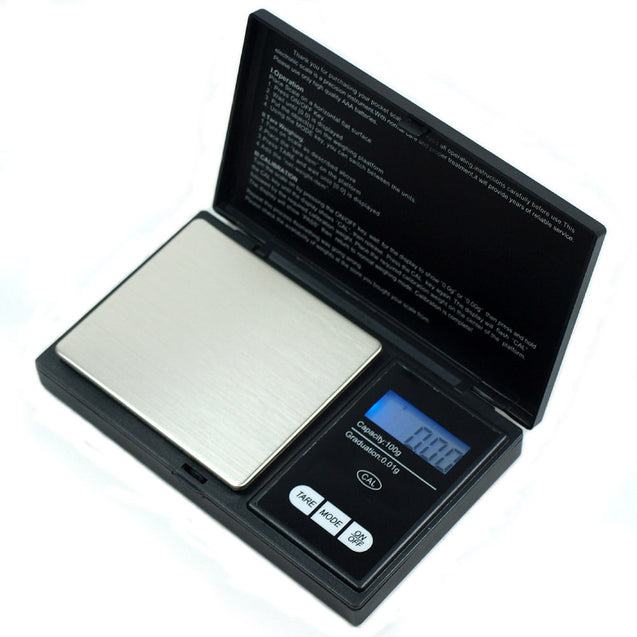 CS-100 100g x 0.01g Digital Pocket Scale Jewelry Scale + Calibration Weight - Anyvolume.com